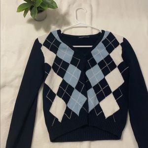 Brandy Melville argyle sweater